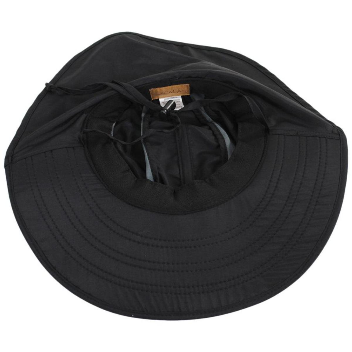 Scala | Natalie Nylon Trail Hat | 106435 | under | BLACK