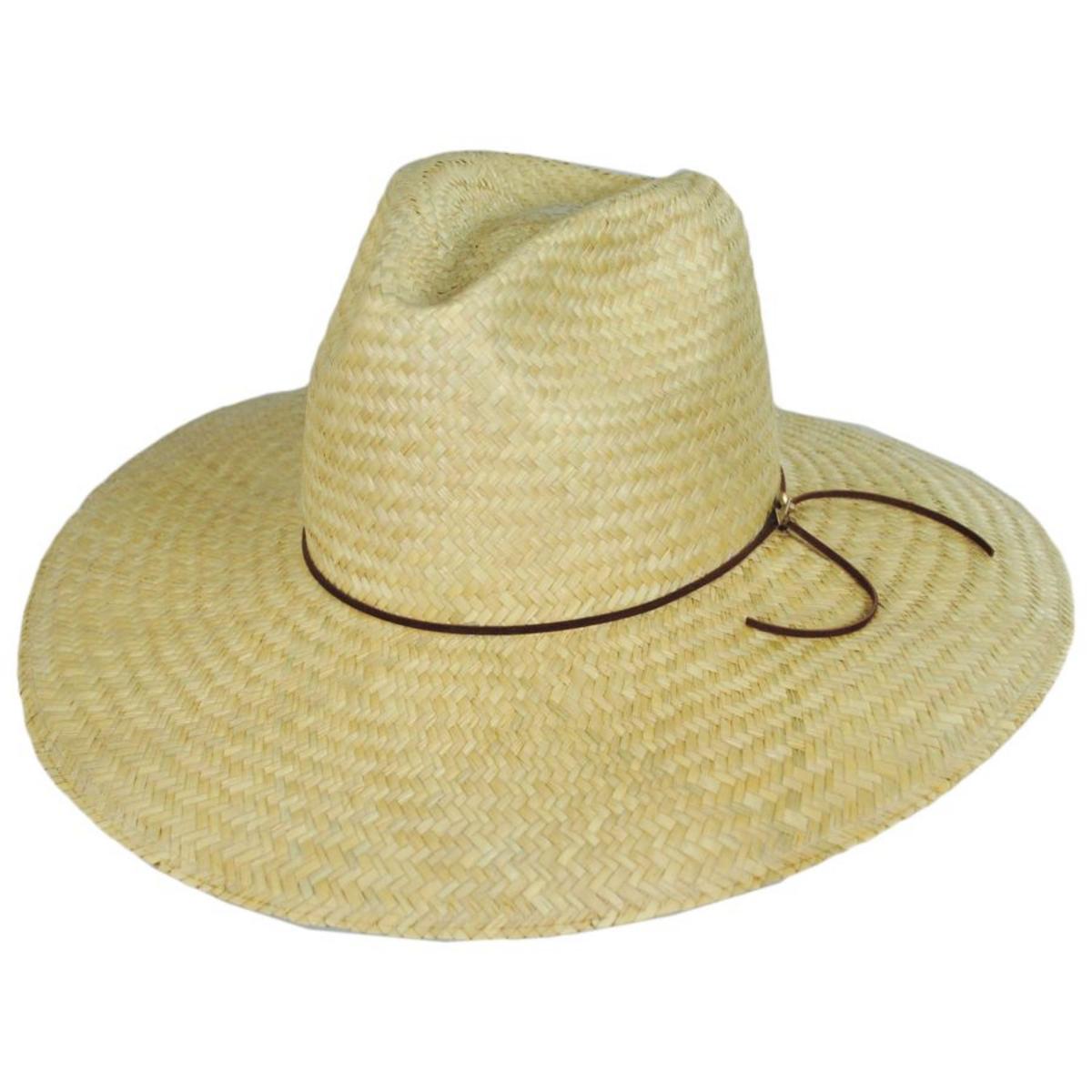 Stetson | The Gatherer Palm Straw Wide Brim Fedora Hat | 127045 | lead | NATURAL