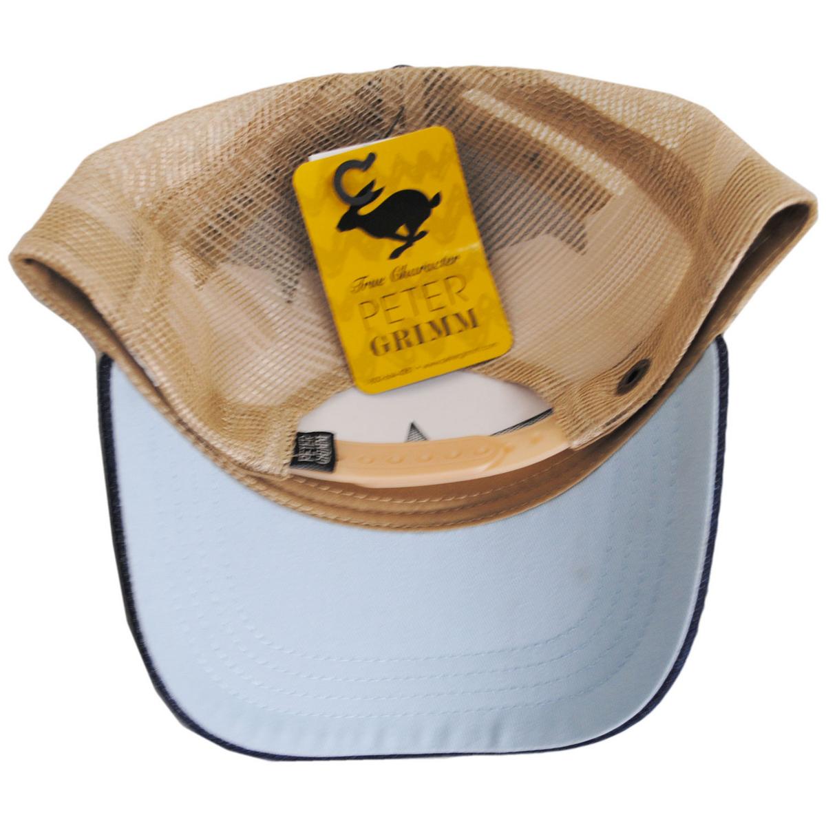 Peanuts | Denim Snoopy Mesh Trucker Snapback Baseball Cap | 201309 | under | DENIM