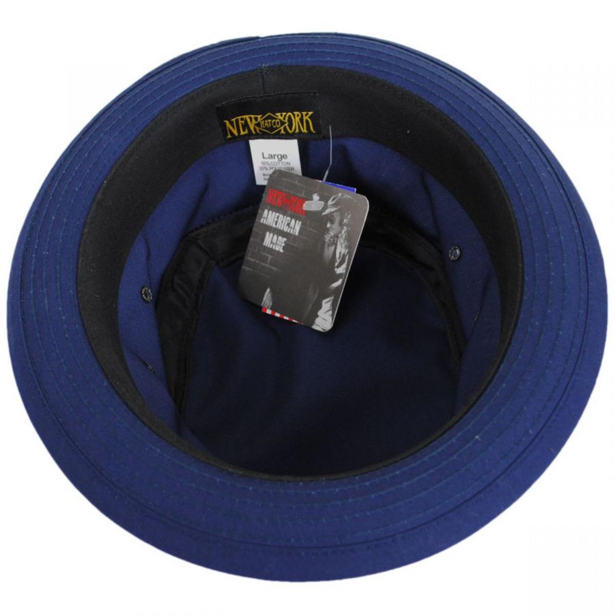 NEW YORK HAT CO | Fisherman Cotton Blend Bucket Hat | 187102 | under | NAVY
