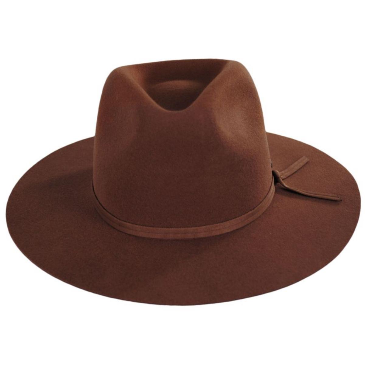 BRIXTON HATS | Cohen Wool Felt Cowboy Hat - FW22 | 135650FW22 | lead | CARAMEL
