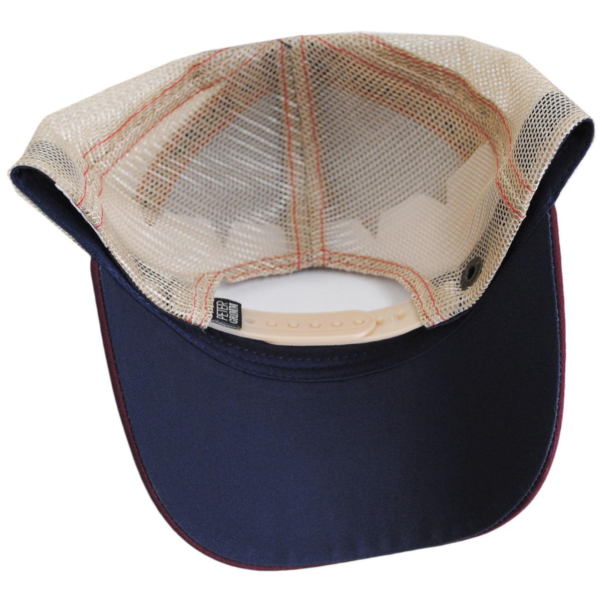 Peanuts | Franklin Mesh Trucker Snapback Baseball Cap | 201304 | under | NAVY