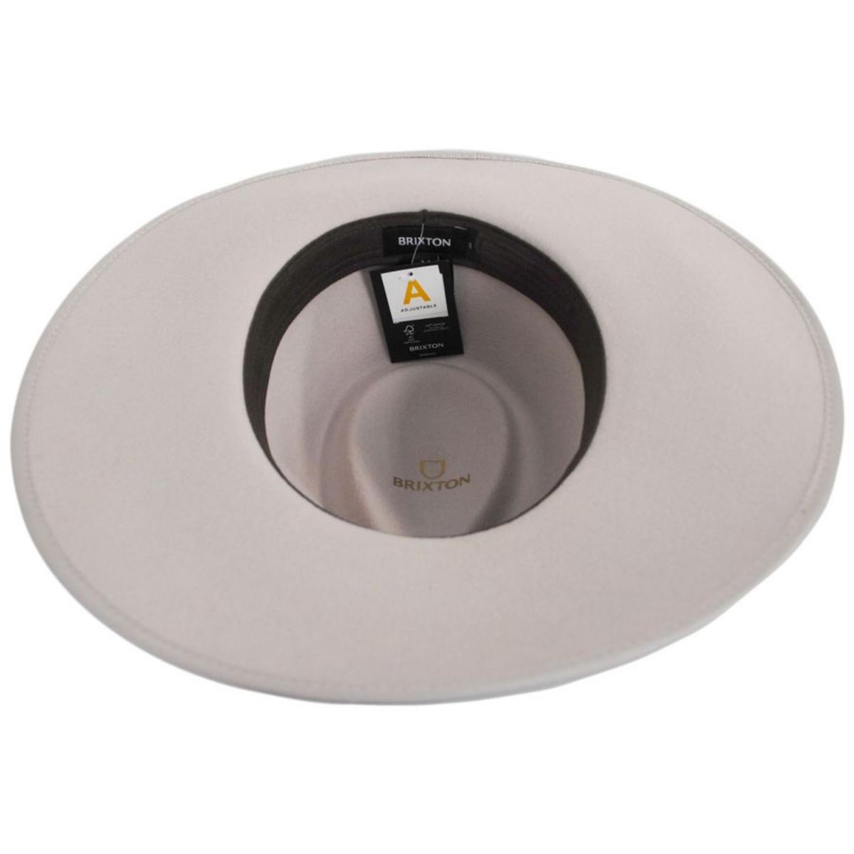 Jo Wool Felt Jacquard Rancher Fedora Hat