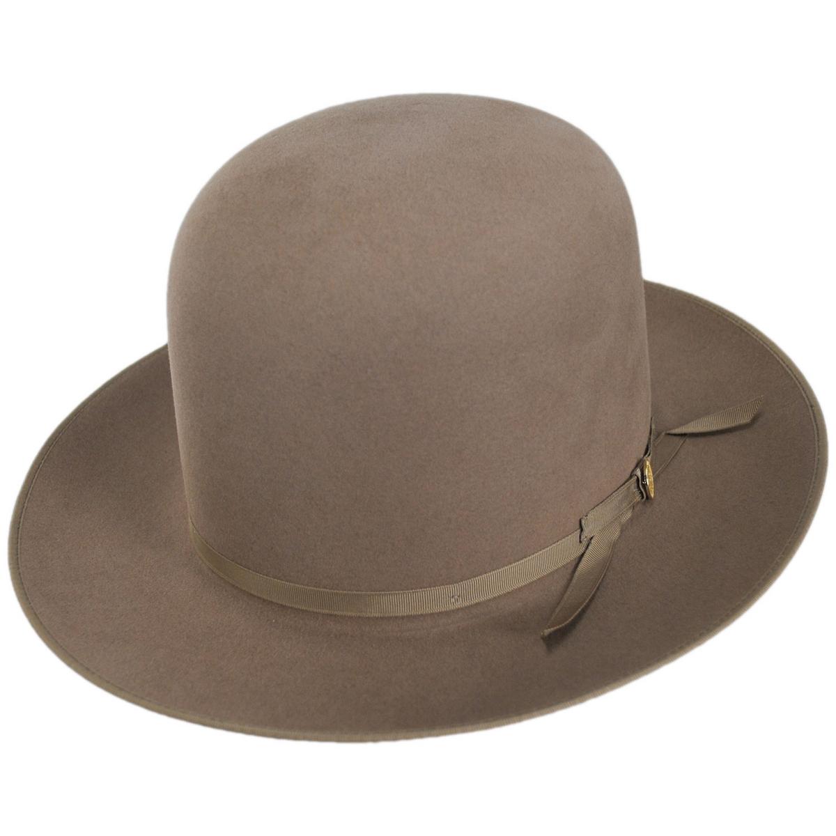 帽子 STETSON CustomV open crown hat 60cm Open Road 160th Edition 6X Fur Felt Shapeable Open Crown