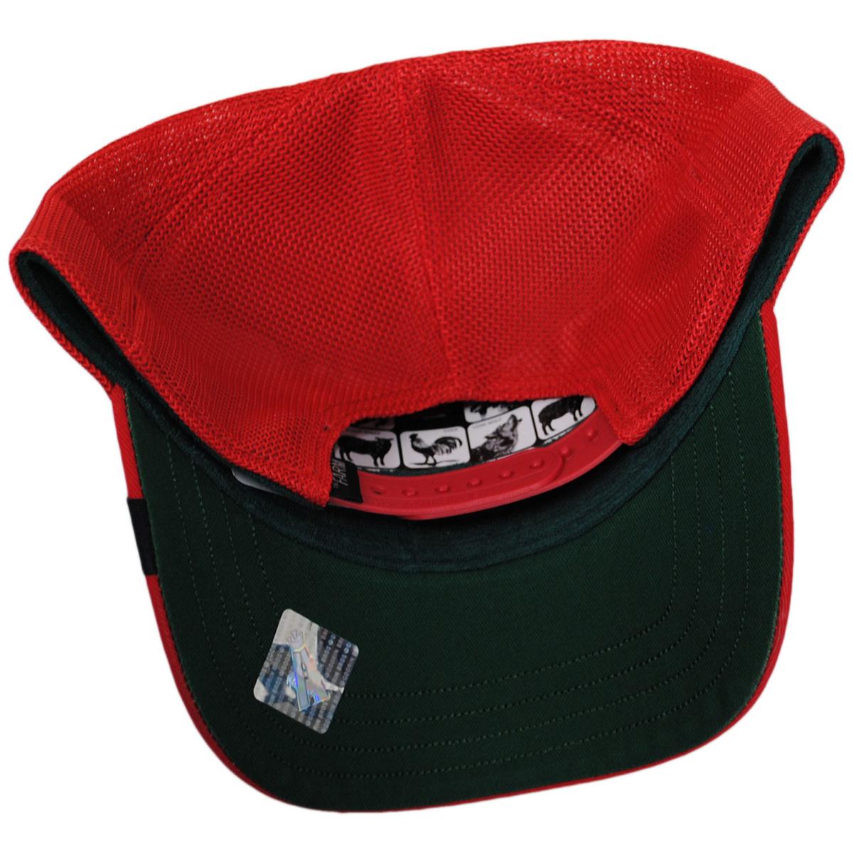Goorin Bros | Busy Floral Mesh Trucker Snapback Baseball Cap | 200697 | under | RED