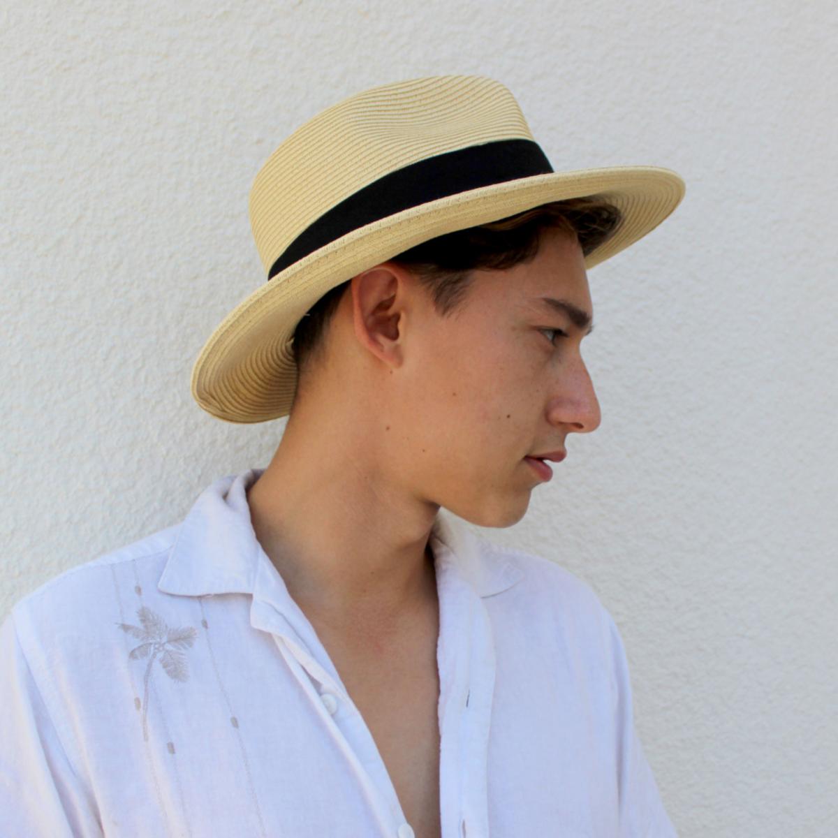 Jaxon Hats | Summer C-Crown Toyo Straw Fedora Hat | 129010 | lsmone | NATURAL