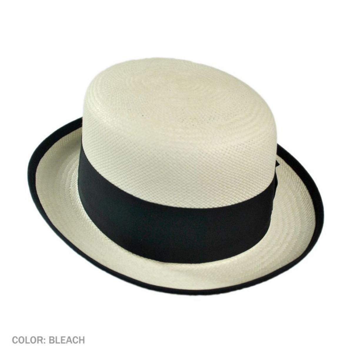 Bailey 1922 | Chaplin Panama Straw Bowler Hat | 127819 | front | MEDIA BLEACH