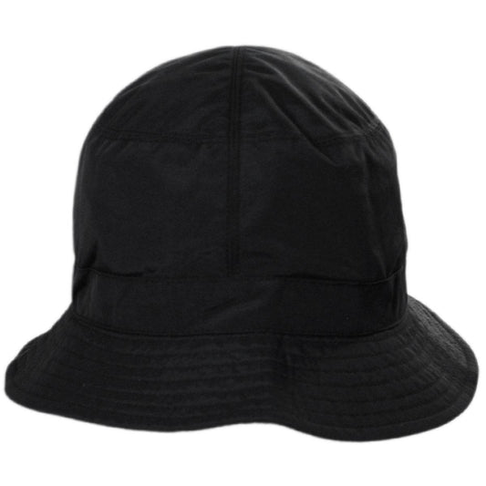 sur la tete | Wholesale Nylon Rain Bucket Hat B2B Pre-Pack | B2B186300 | front | BLACK