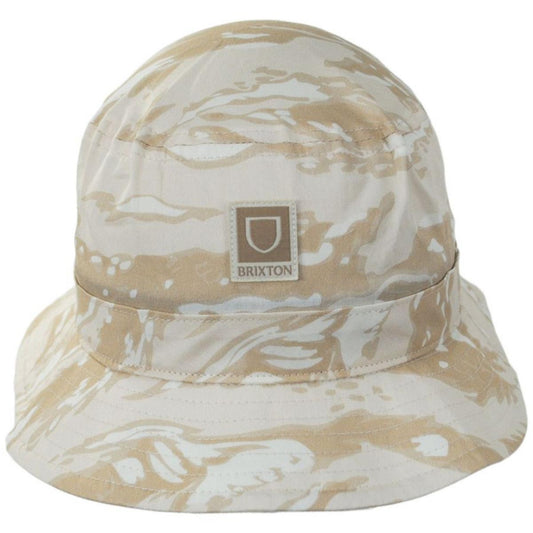 BRIXTON HATS | Beta Cotton Packable Bucket Hat - FINAL SALE | 185525A | front | OFF WHITE TIGER CAMO