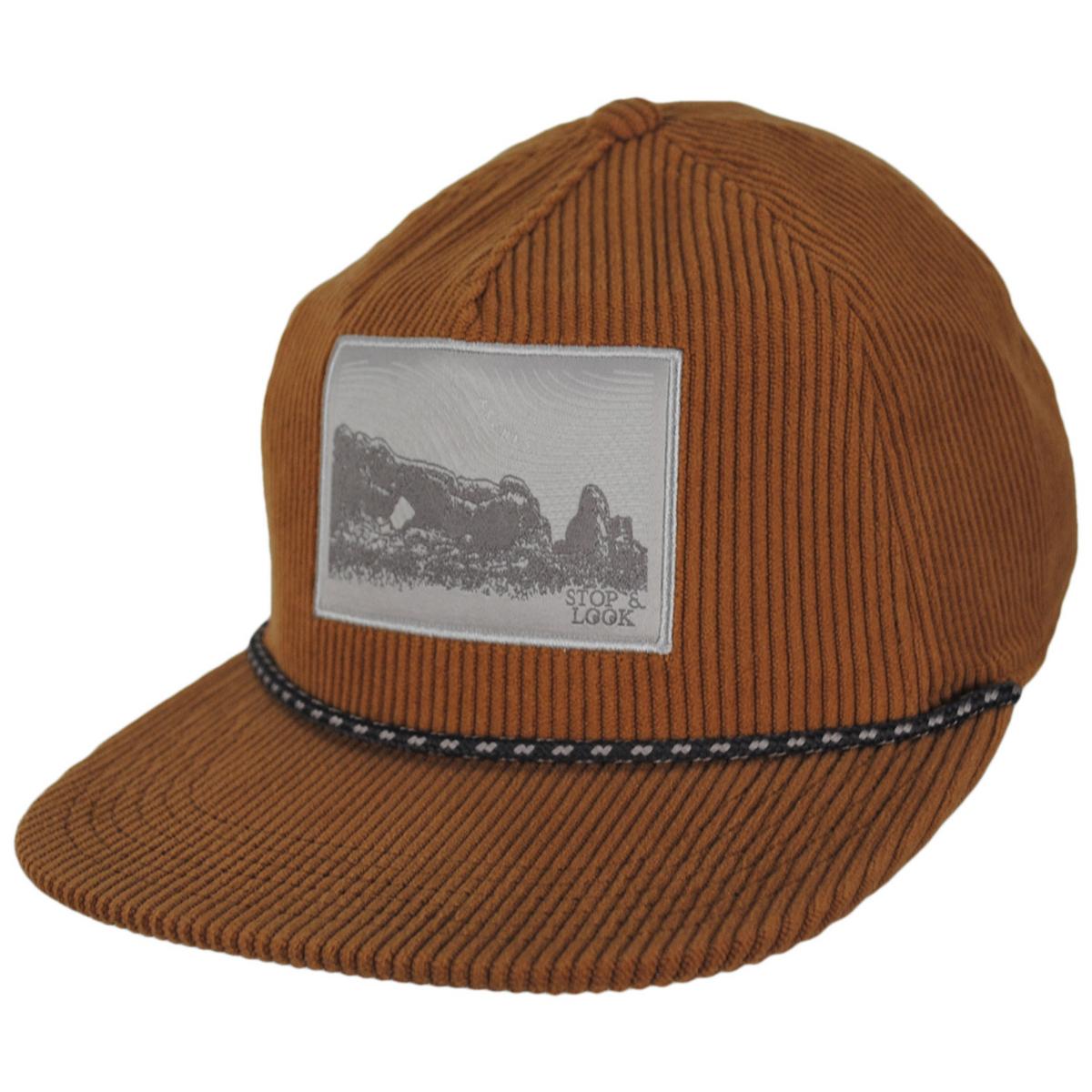 Columbia Sportswear | Packsaddle Corduroy Snapback Baseball Cap | 400095 | lead | CAMEL BROWN