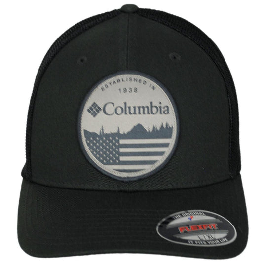 Columbia Sportswear | Mesh Flexfit Fitted Baseball Cap | 400140 | front | GREENSCAPE/BLACK