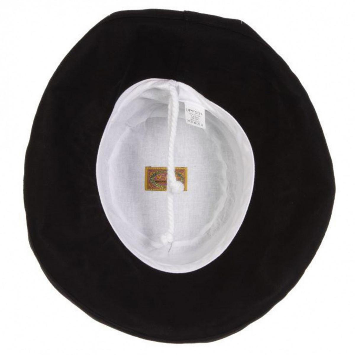 Scala | Lanikai Cotton Sun Hat | 106374 | under | BLACK