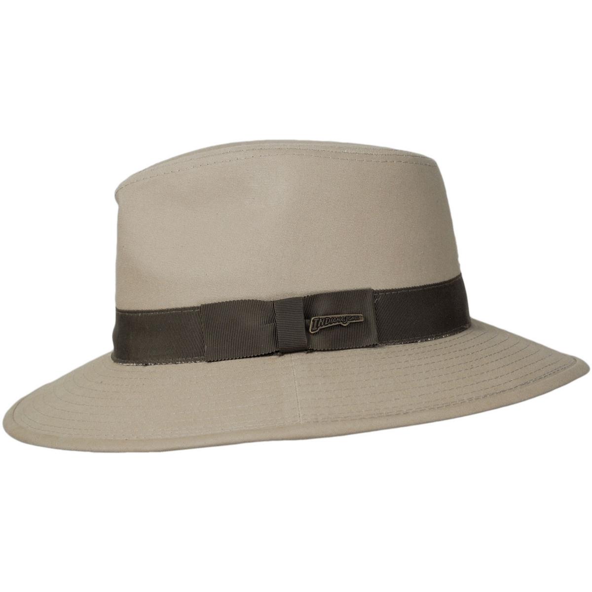 Indiana Jones | Officially Licensed Cotton Safari Fedora Hat | 140218 | profile | KHAKI