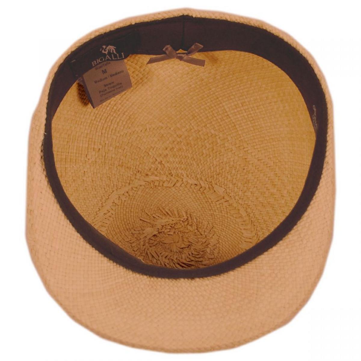 Bigalli | Panama Straw Ascot Cap | 161803 | under | PUTTY