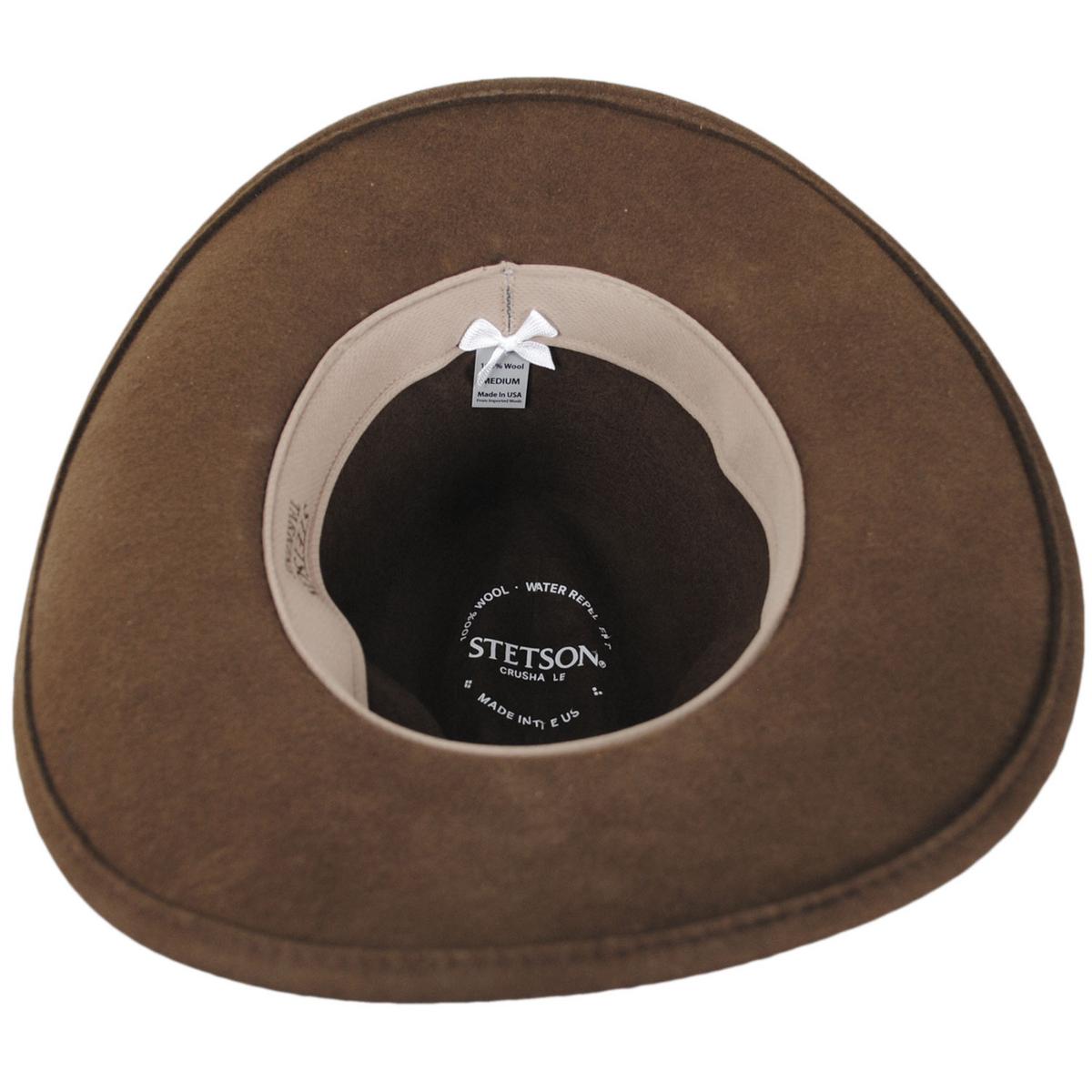 Stetson | Tarkine Crushable Wool Felt Western Hat | 130748 | under | ACORN