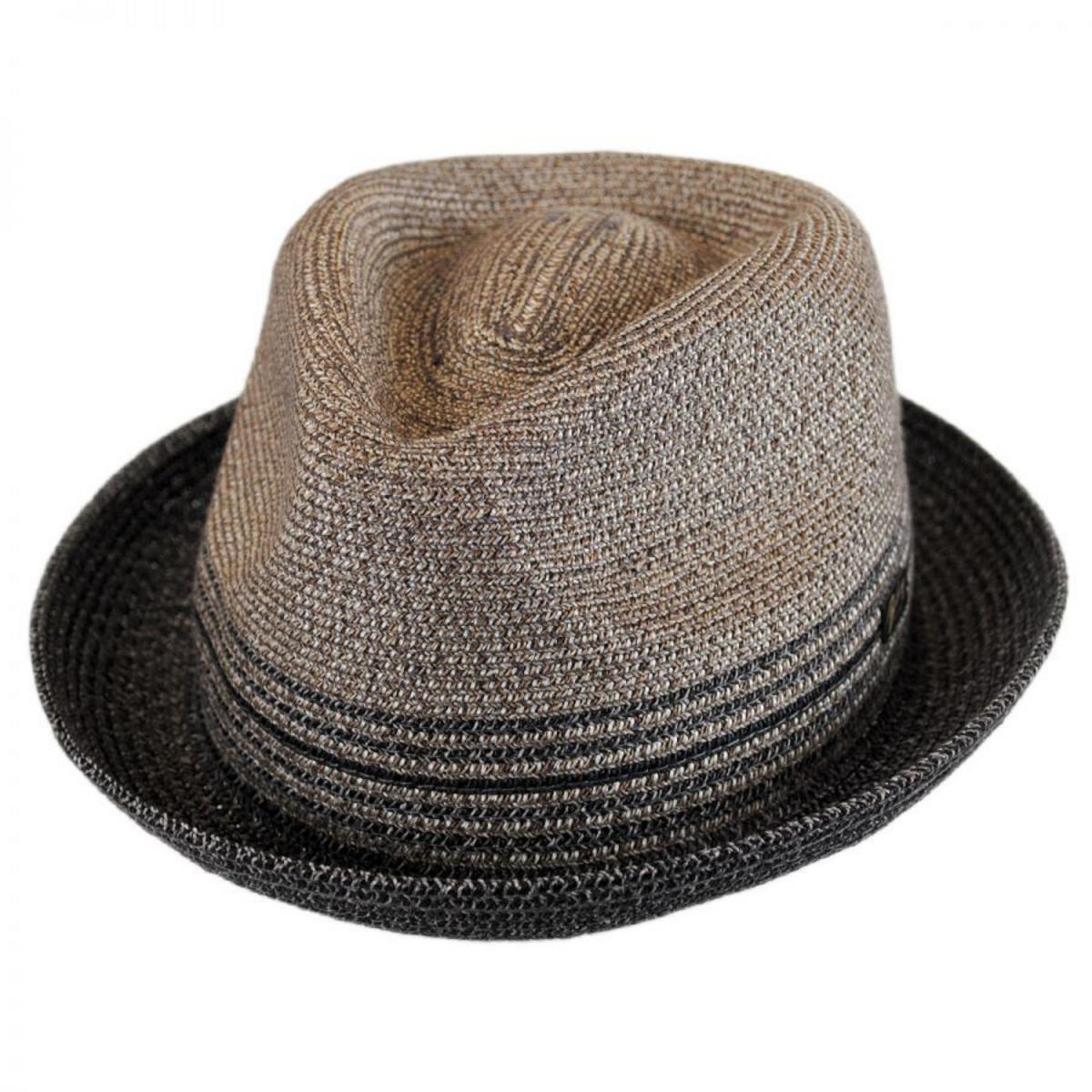 Bailey 1922 | Hooper Toyo Straw Blend Trilby Fedora Hat | 127777 | lead | CHARCOAL
