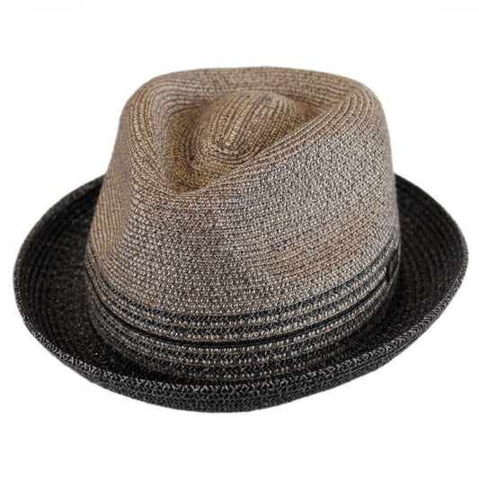 Bailey 1922 | Hooper Toyo Straw Blend Trilby Fedora Hat | 127777 | lead | CHARCOAL