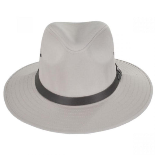 Bailey 1922 | Dalton Cotton Blend Rain Safari Fedora Hat - Chino | 147433FW23 | front | CHINO
