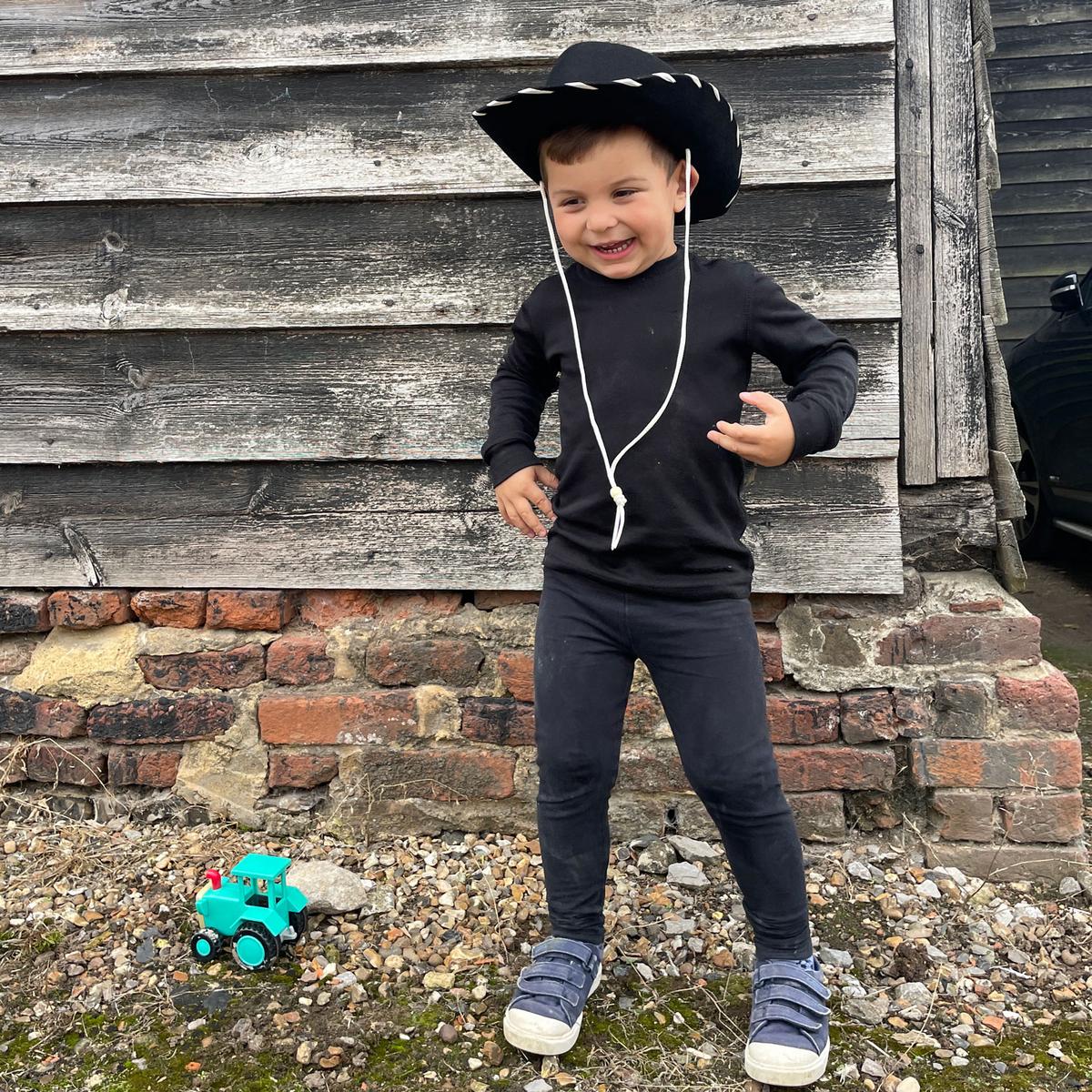 Jaxon Hats | Kid's Classic Wool Felt Cowboy Hat | 507000 | lsmone | BLACK