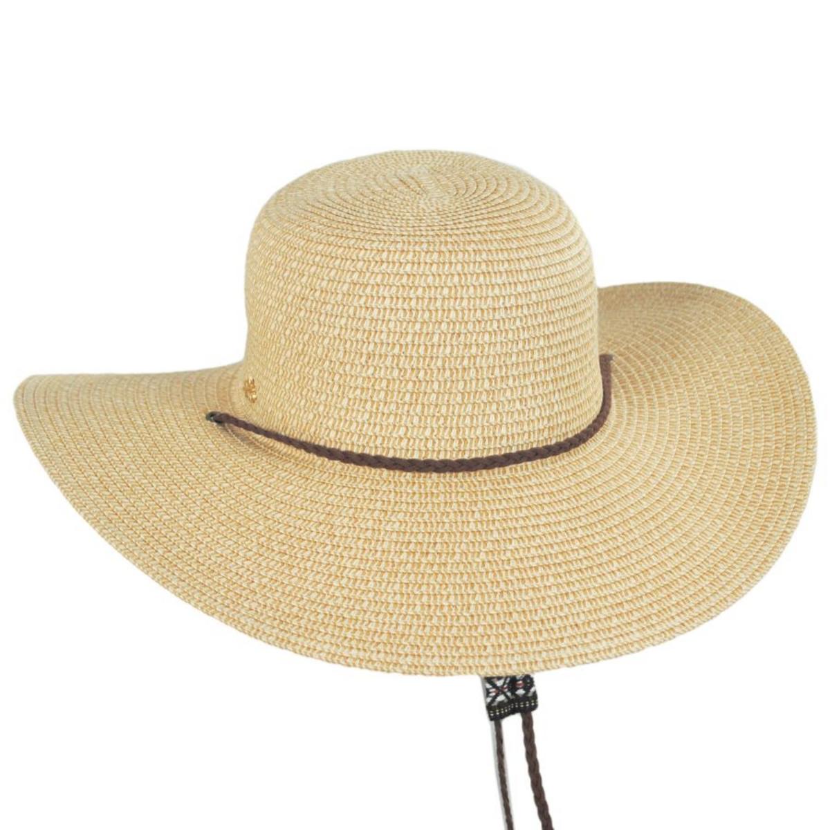 Cappelli | Merryl Toyo Braid Swinger with Chin Cord Sun Hat | 101263 | lead | TEA