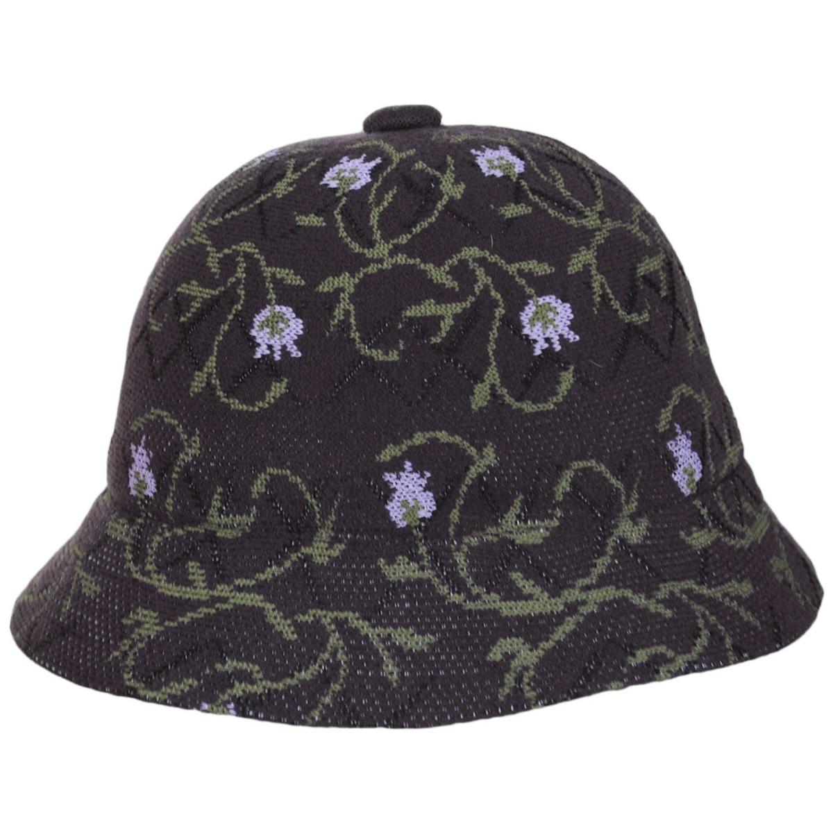 Kangol | Tapestry Jacquard Knit Casual Bucket Hat | 185820 | profile | DEEP PLUM FLORAL