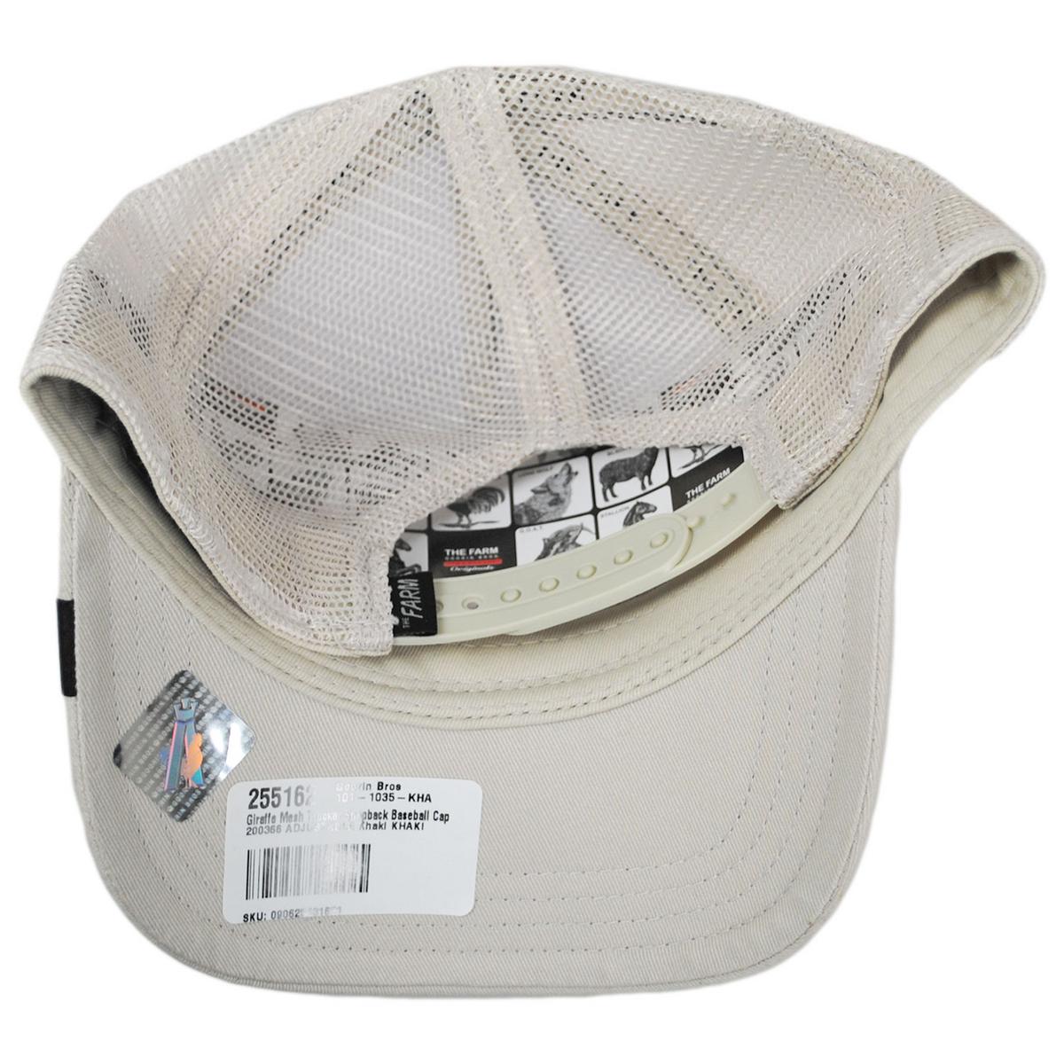 Goorin Bros | Giraffe Mesh Trucker Snapback Baseball Cap | 200366 | under | KHAKI