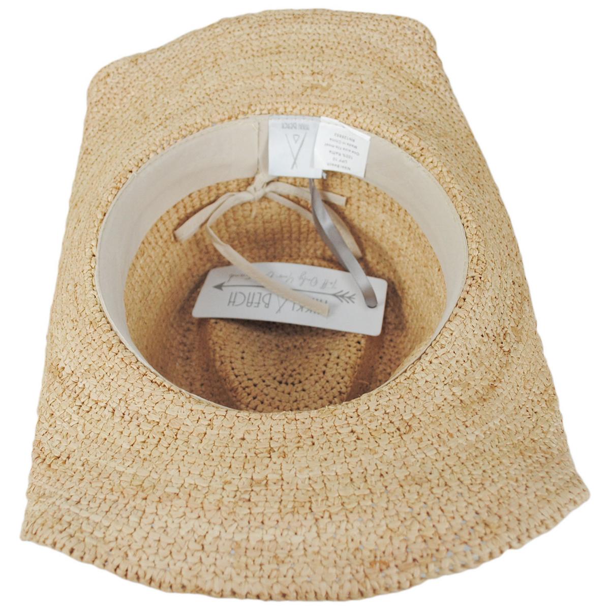 NIKKI BEACH | Sydney Raffia Straw Western Hat | 102659 | under | NATURAL