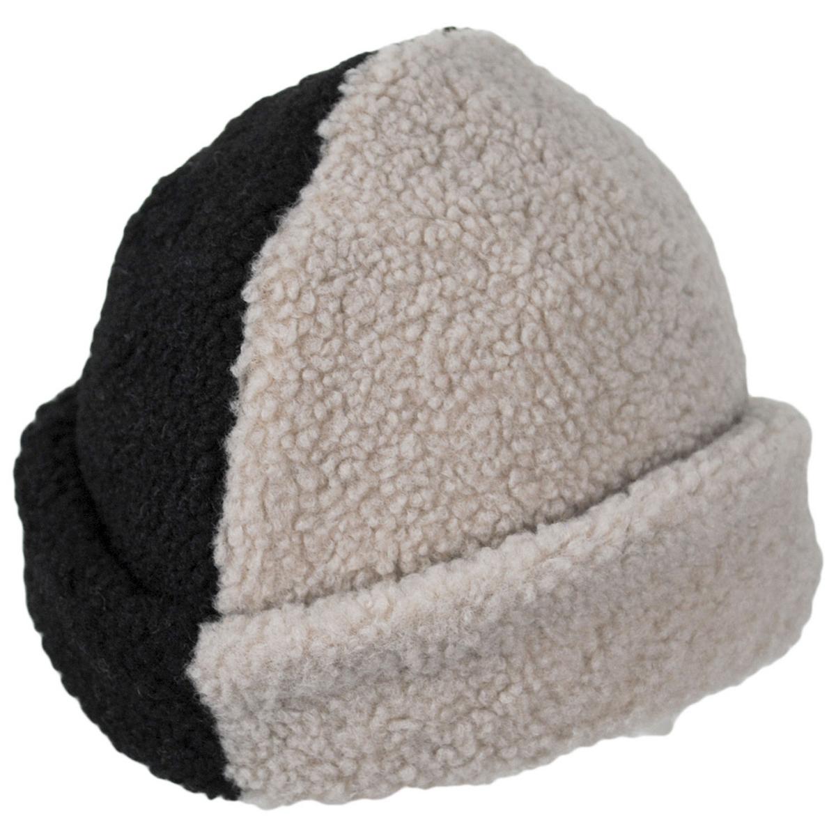BRIXTON HATS | Ginsberg Two-Tone Fleece Skull Cap | 502730 | lead | BLACK/BEIGE