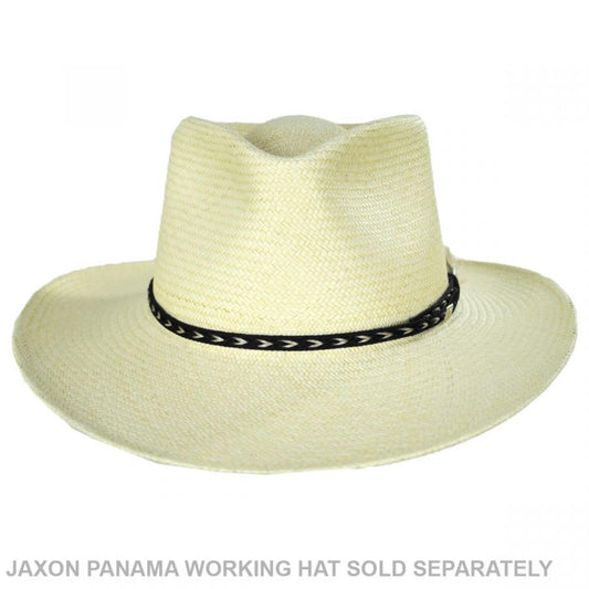 Kenny K | Vegan Leather and Horse Hair Hat Band | 602062 | front | BLACK