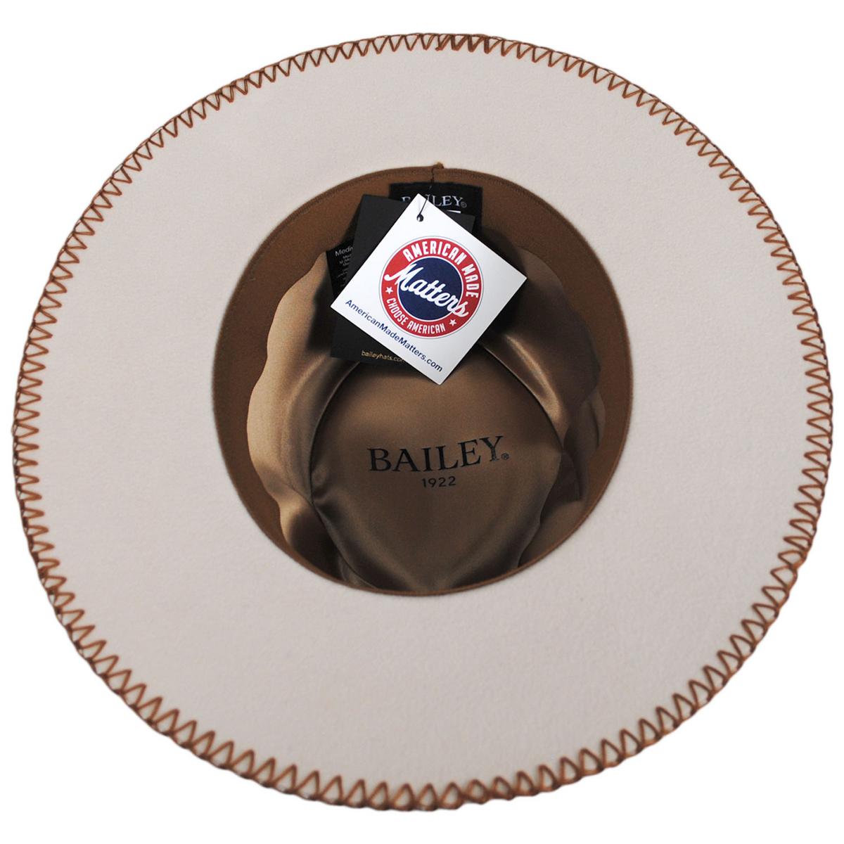 Bailey 1922 | Ganon Elite Wool Felt Gambler Hat | 130397 | under | BONE