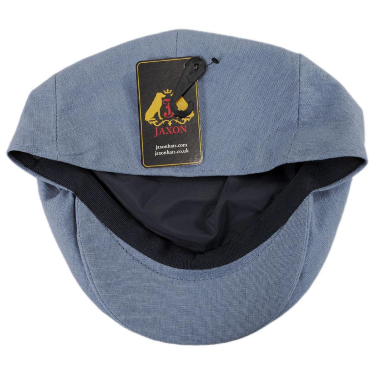 Jaxon Hats | Linen and Cotton Ivy Cap | 167732 | under | DENIM BLUE