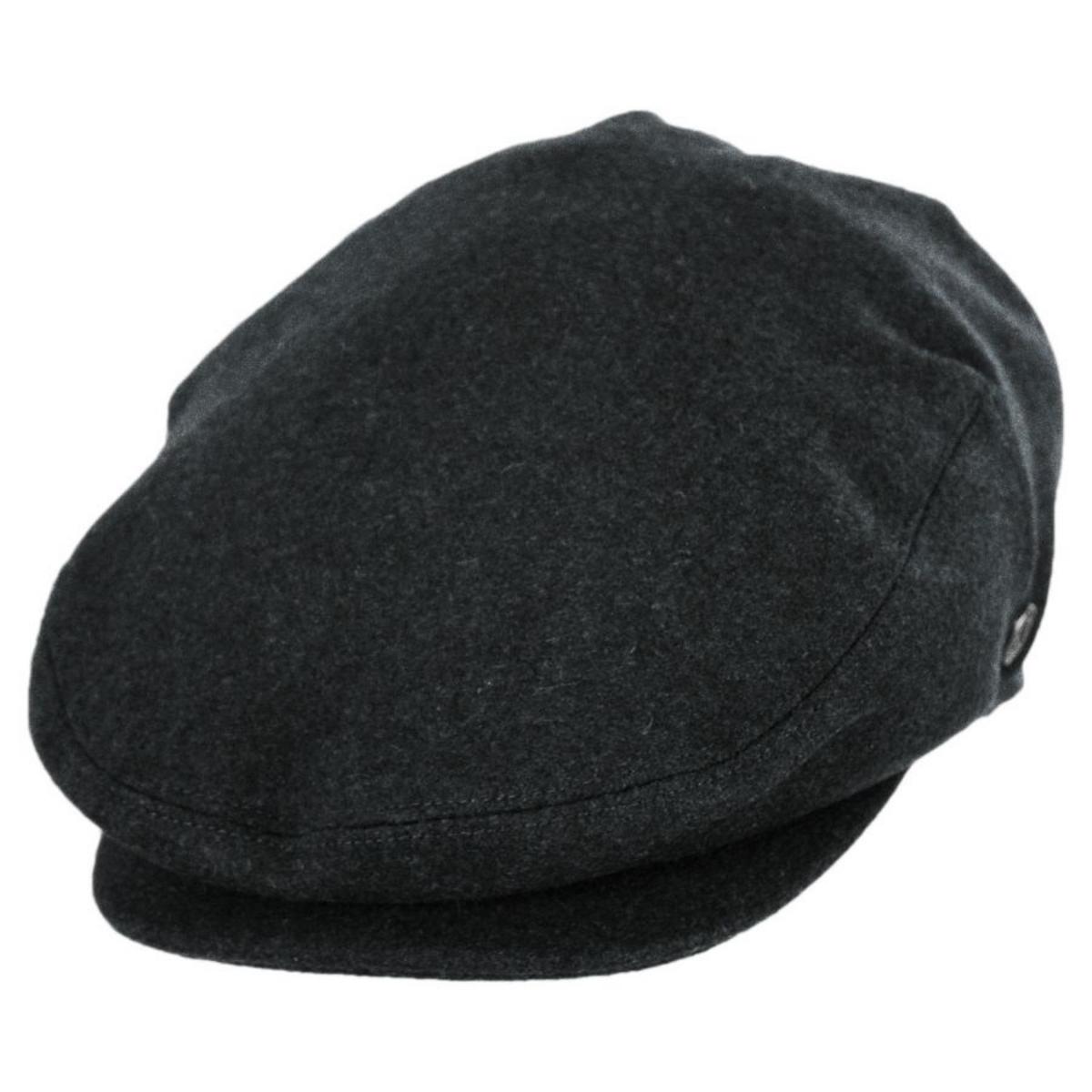 Jaxon Hats | Harlem Wool Blend Ivy Cap | 167733 | lead | CHARCOAL