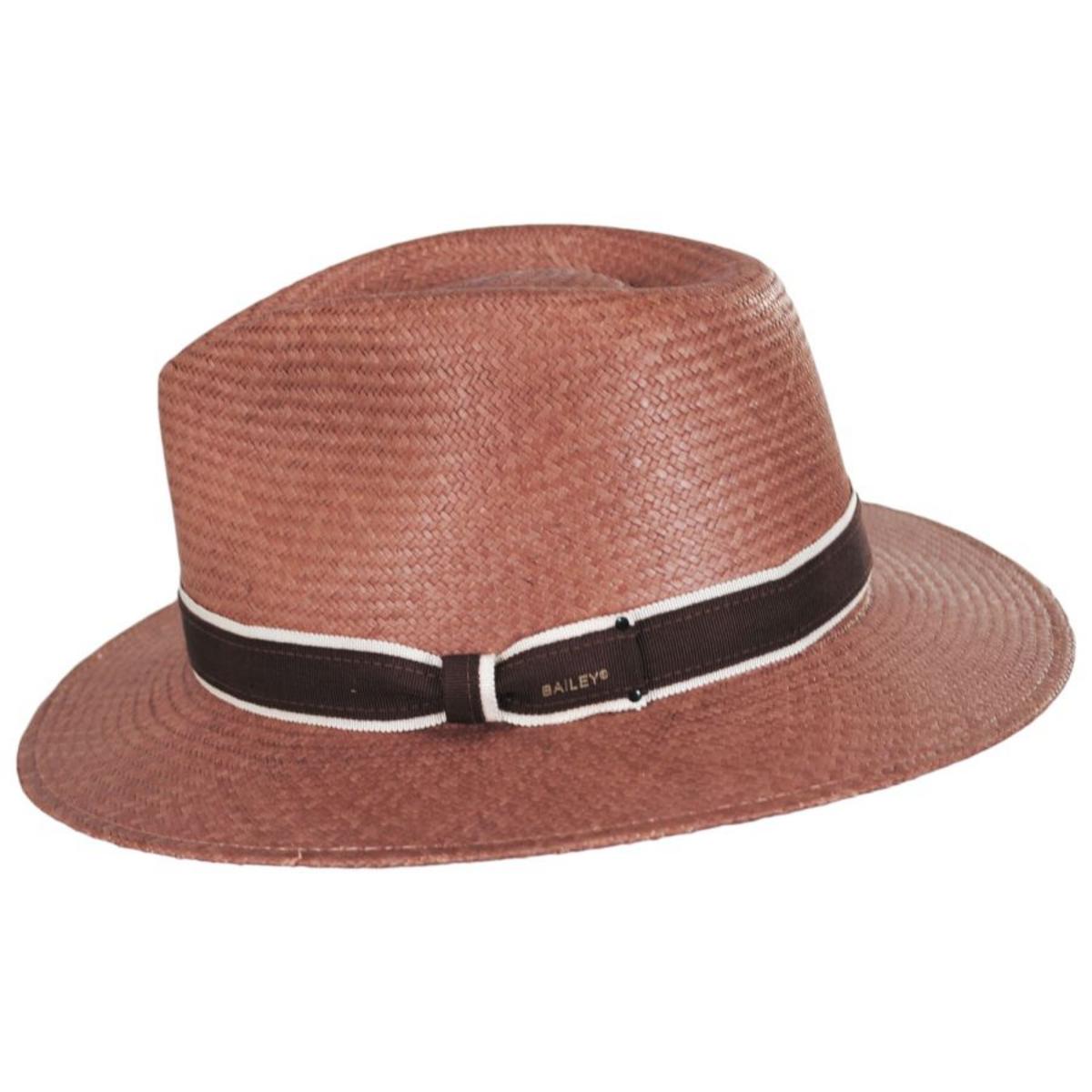 Bailey 1922 | Brooks Panama Fedora Hat - Mushroom | 127815SS23 | profile | MUSHROOM