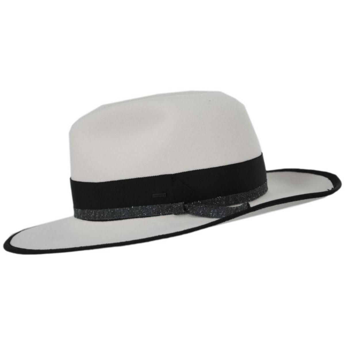 Bailey 1922 | Clorindon Elite Wool Felt Fedora Hat | 130378 | profile | UNBLEACHED