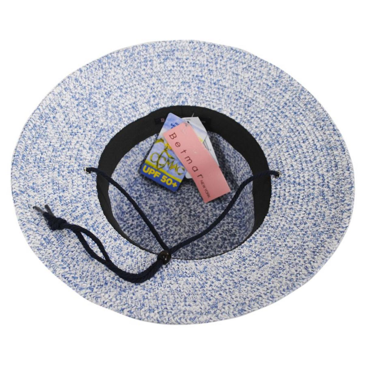 Betmar | Ellen Toyo Braid Straw Bucket Hat | 101146 | under | BLUE HEATHER