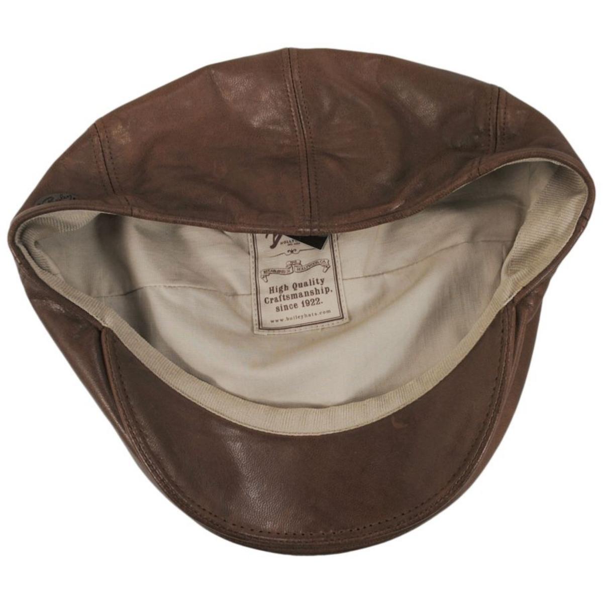 Bailey 1922 | Reffell Leather Ivy Cap | 167212 | under | COPPER