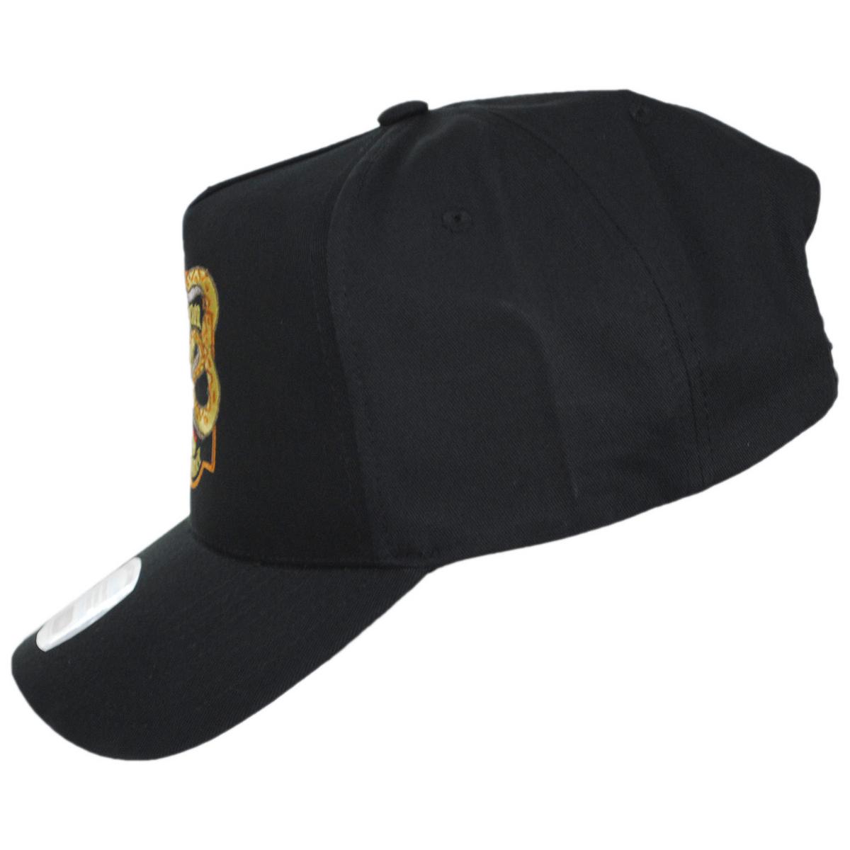 BRIXTON HATS | Rothwell Cotton HP Snapback Baseball Cap | 201879 | profile | BLACK