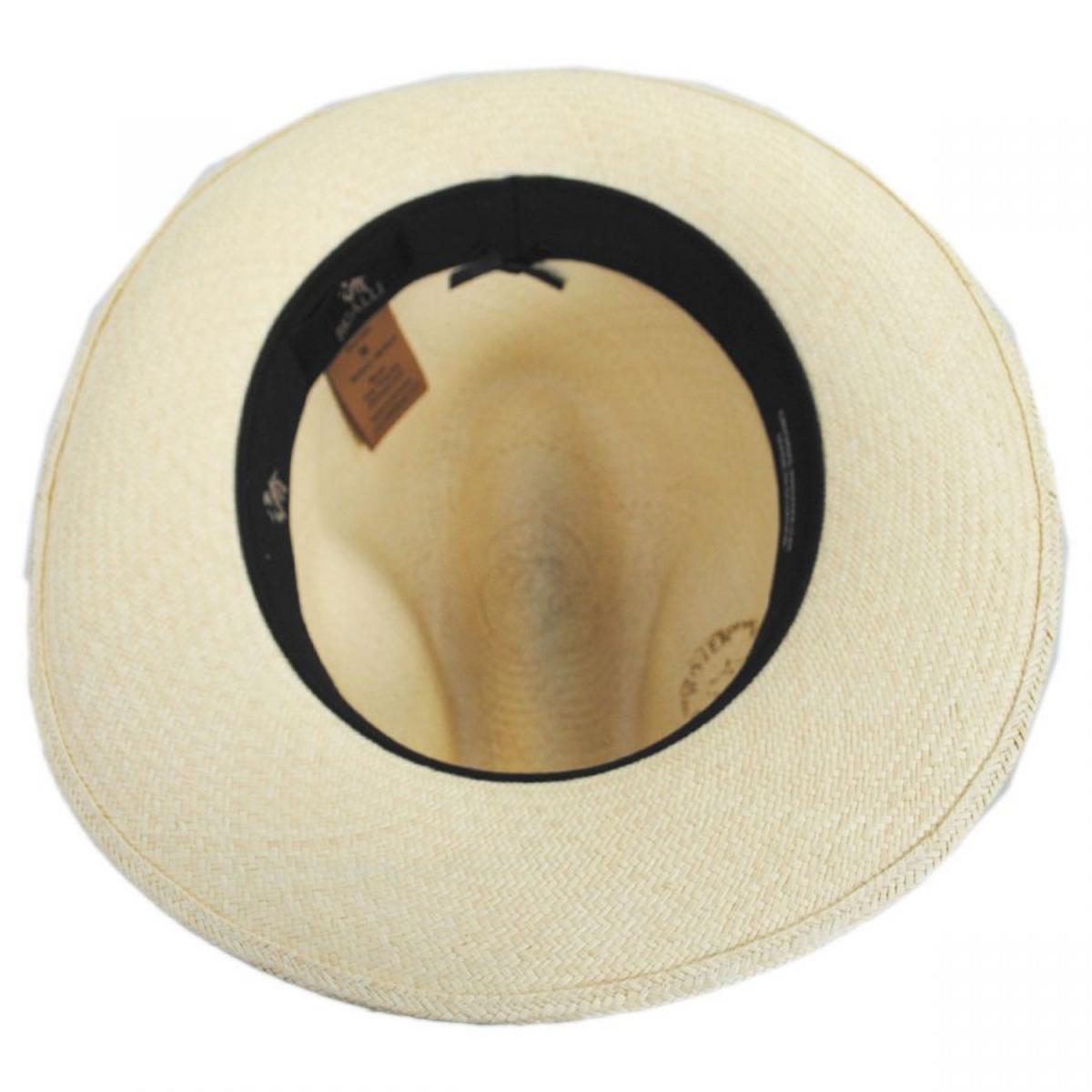 Bigalli | Don Juan Grade 8 Panama Straw Fedora Hat | 129204 | under | NATURAL