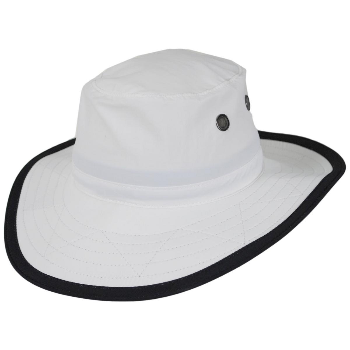 Dorfman Pacific | Jetty Supplex Booney Hat | 400230 | lead | WHITE