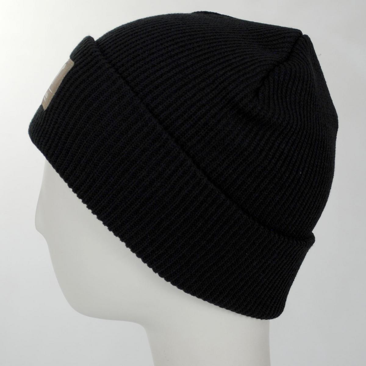 Columbia Sportswear | PHG Patch Acrylic Knit Cuffed Beanie Hat | 500748 | profile | BLACK