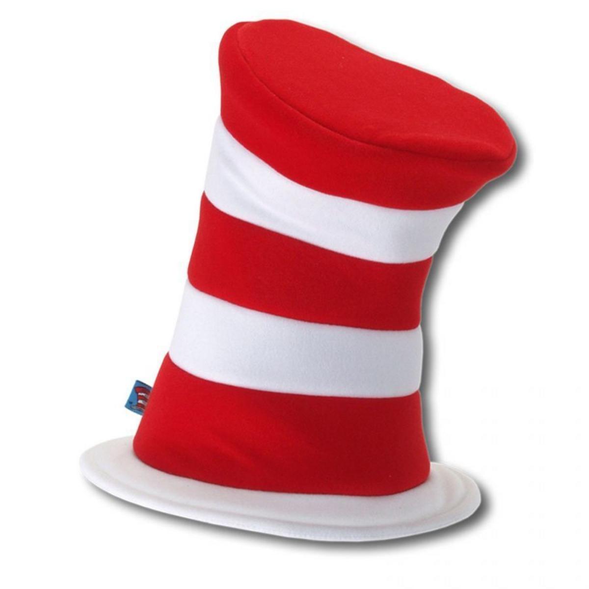 Dr. Seuss | Cat in the Hat Deluxe Stovepipe Top Hat | 190384 | lead | RED/WHITE