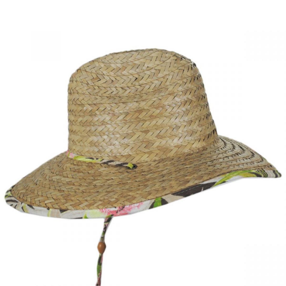 Dorfman Pacific | Montane Buri Straw Lifeguard Hat | 126363 | profile | NATURAL