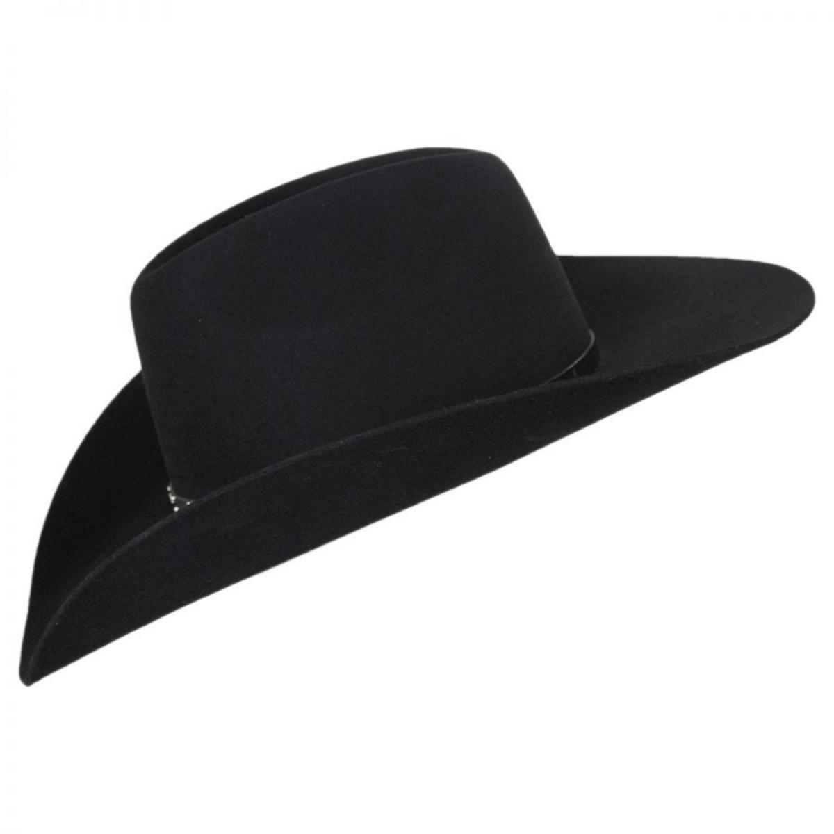 Bailey Western | Dynamite Wool Felt Western Hat | 130133 | profile | BLACK