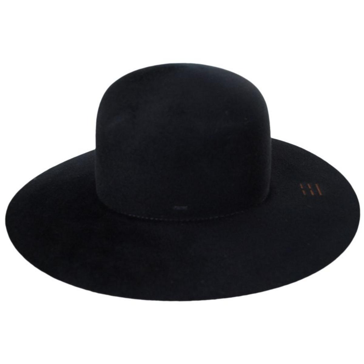 Bailey 1922 | Kisner Wool Felt Open Crown Hat | 130369 | profile | BLACK