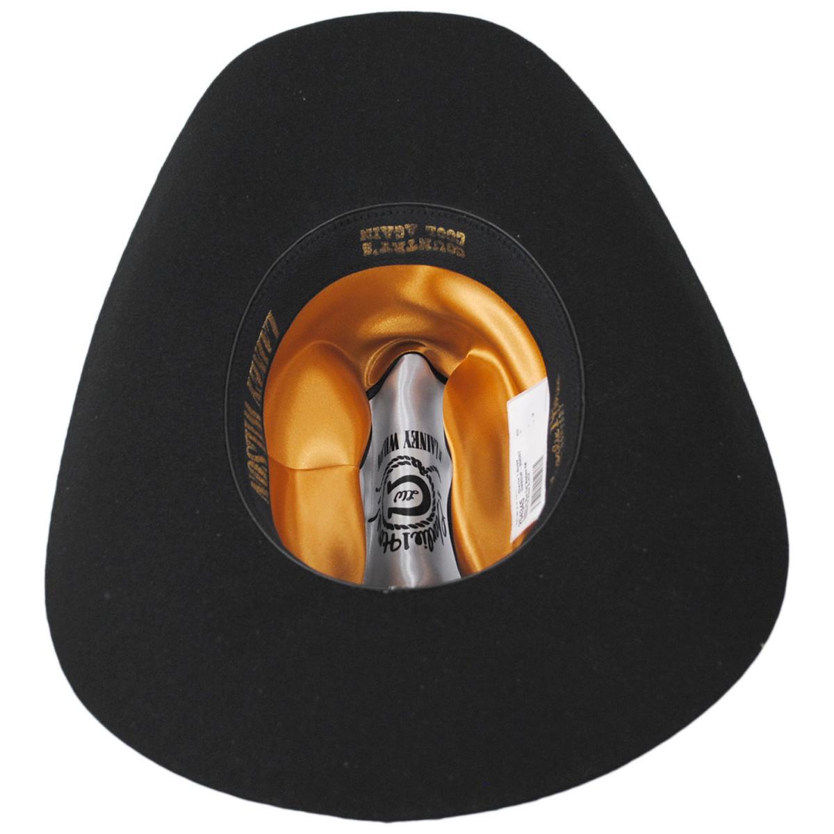 Charlie 1 Horse | Saddle Up Wool Felt Western Hat | 124968 | under | BLACK