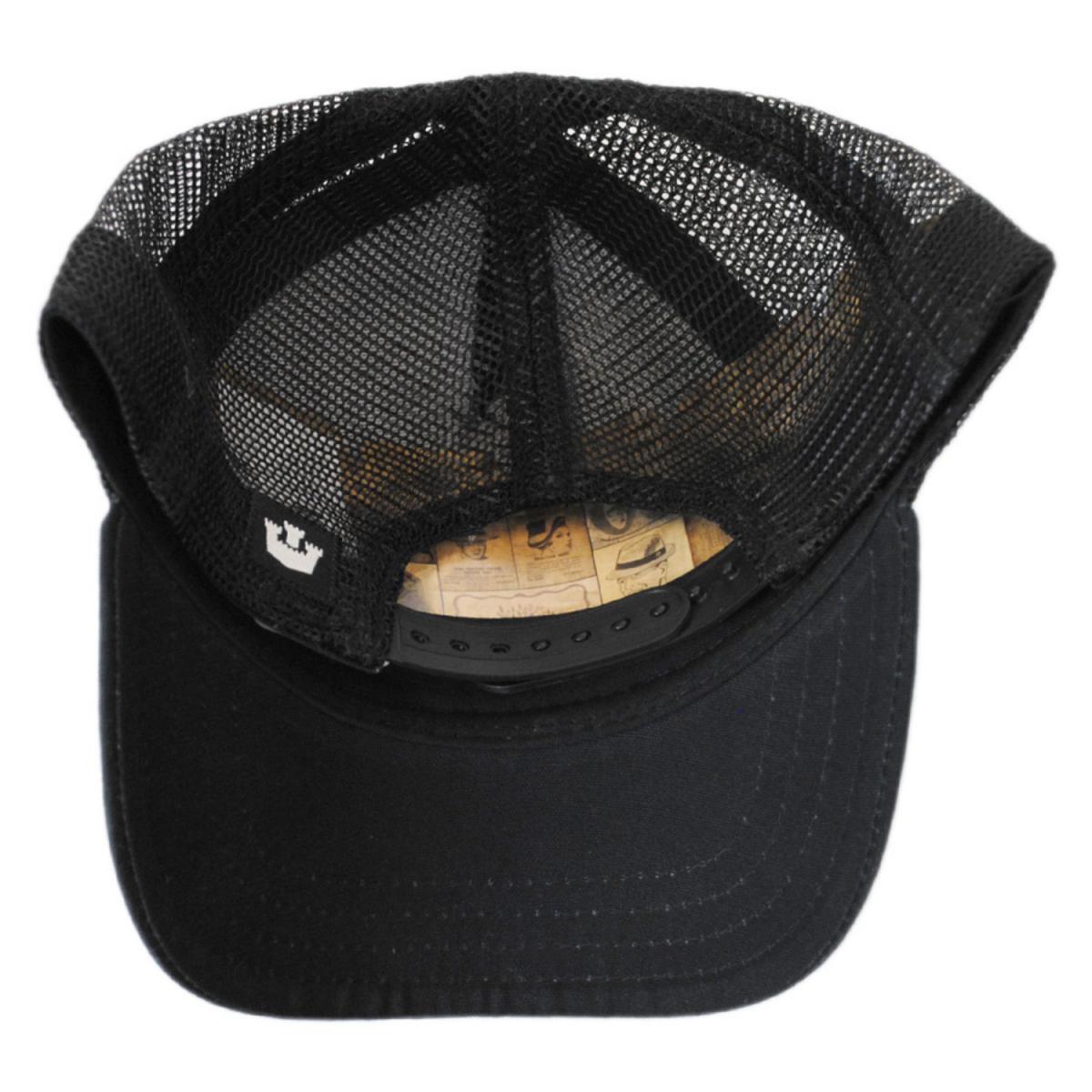 Goorin Bros | Black Sheep Mesh Trucker Snapback Baseball Cap | 200486 | under | BLACK