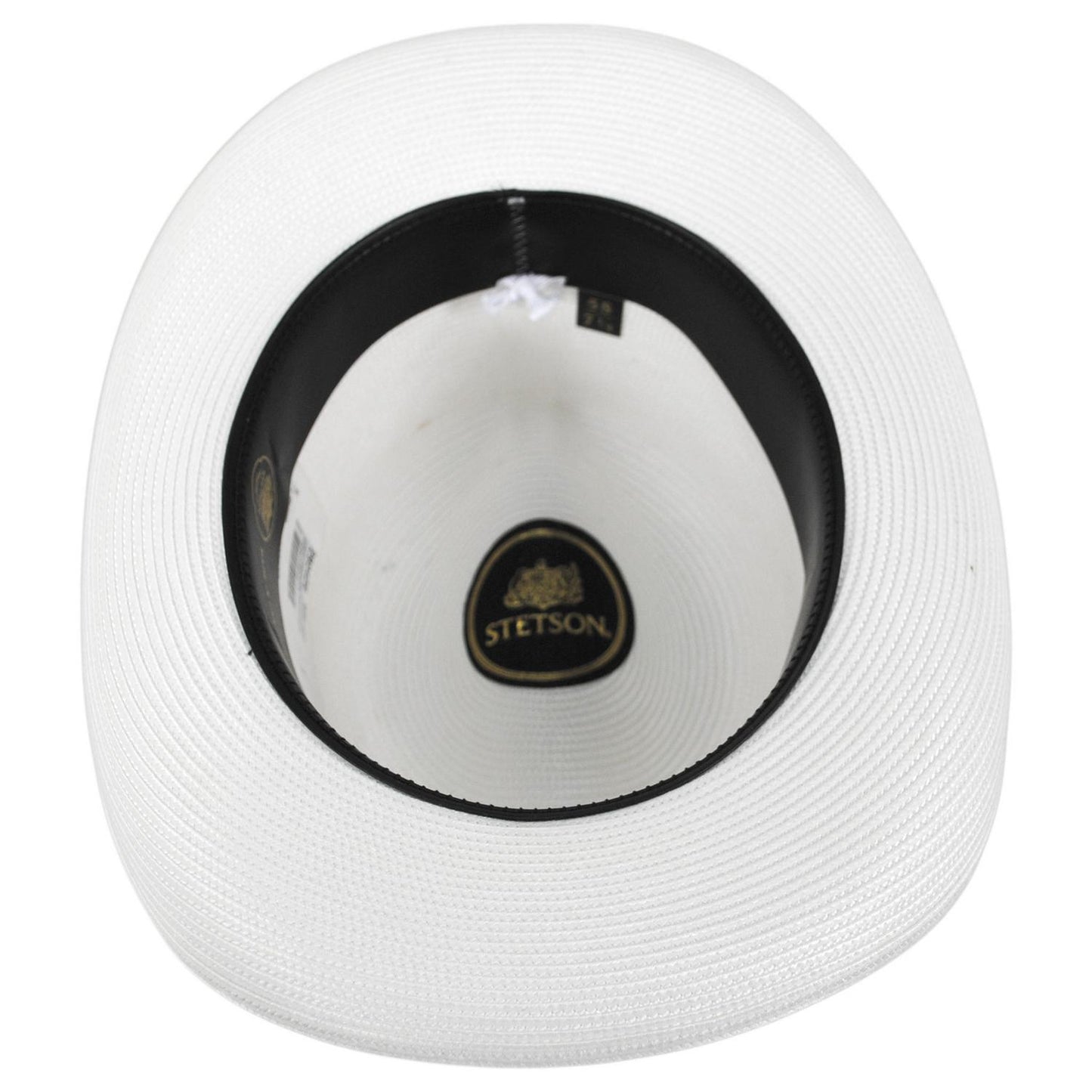 Stetson | El Dorado Florentine Milan Straw Homburg Hat | 127074 | under | WHITE