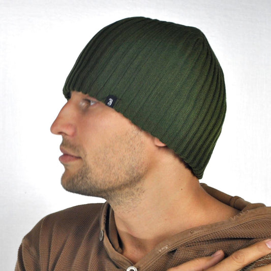 Jaxon Hats | Rib Knit Beanie Hat | 502903 | lsmone | OLIVE GREEN