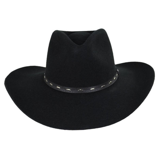Resistol | Briscoe Wool Felt Western Hat | 130735 | front | BLACK