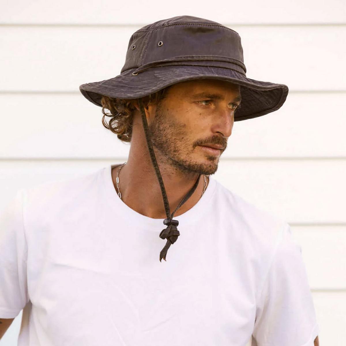 Conner | Weathered Cotton Booney Hat | 402508 | lsmone | BROWN